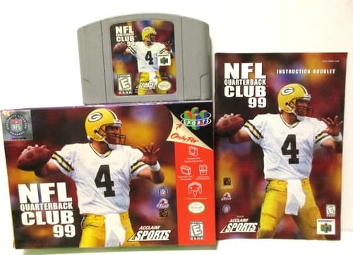 NFL Quarterback Club 99 | Nintendo 64, 1998 | N64 | Tested Game, Box and Manual
