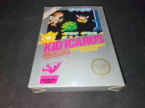 Kid Icarus Authentic Nintendo NES EXMT condition COMPLETE n box!
