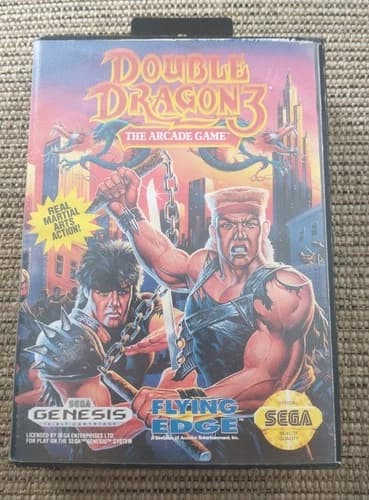 Double Dragon 3: The Arcade Game Sega Genesis No Instructions Tested