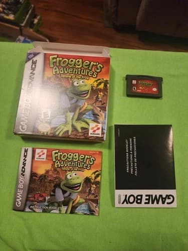 Frogger's Adventures Temple of the Frog Game Boy Advance 2001 Complete Nmint