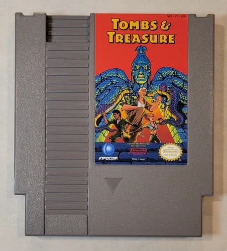 1991 Tombs and Treasure Nintendo NES Video Game Cartridge Only OEM Cart Tested