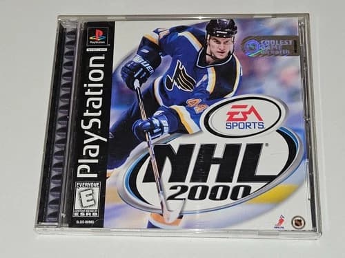NHL 2000 Hockey Sony Playstation 1 PS1 Video Game Complete w/ Manual EA Sports