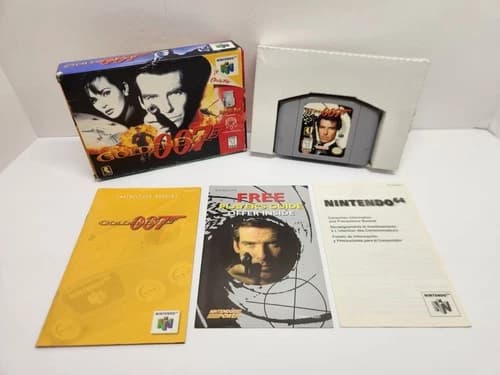 Goldeneye 007 (Nintendo 64, 1998) Box Manual Complete CIB N64