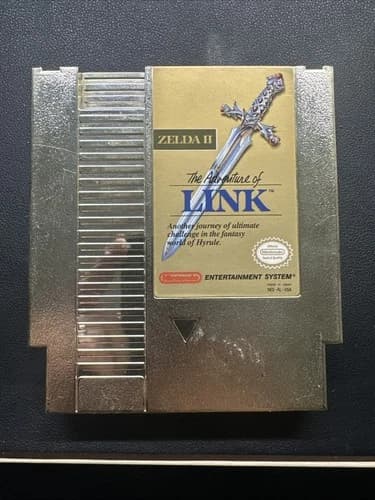 Nintendo Zelda II: The Adventure of Link Gold Edition NES Game Cartridge