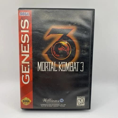 Mortal Kombat 3 Sega Genesis CIB Complete, Authentic Tested Works