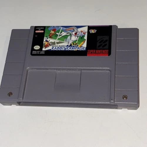 Bugs Bunny in Rabbit Rampage (Super Nintendo 1994) SNES Authentic Tested