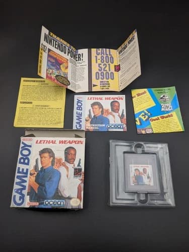Nintendo Game Boy Lethal Weapon CIB Complete w/ Box Manual Inserts Tested Workin