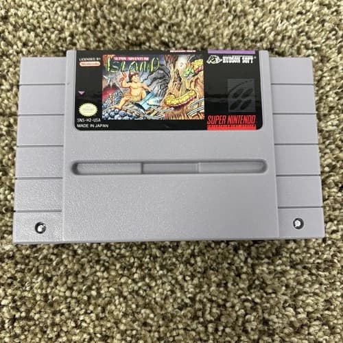 Super Adventure Island (Super Nintendo SNES) Tested - Authentic - CLEAN!