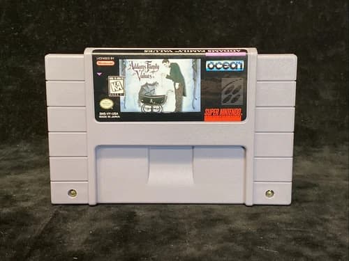 Addams Family Values (Super Nintendo SNES 1995) Clean Authentic F2