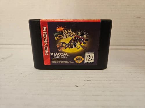AAAHH Real Monsters (Sega Genesis, 1995) Cartridge Only - Tested & Working!!!
