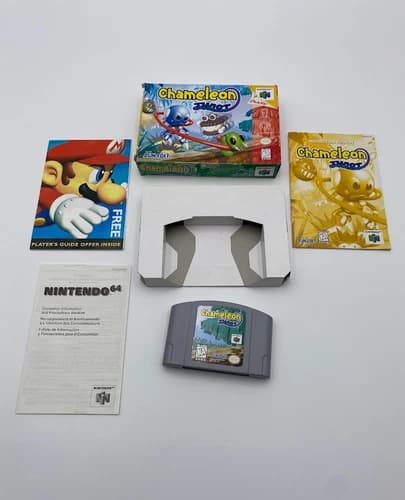 Chameleon Twist 64 Nintendo 64 Complete In Box CIB Authentic