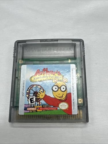 Arthurs Absolutely Fun Day! - Nintendo Gameboy Color GBC cartridge TESTED