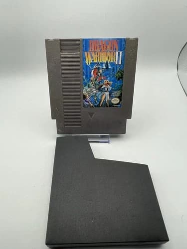 Dragon Warrior II NES, 1990 - Tested - SEE PICS/Gameplay Color Off Still Works!