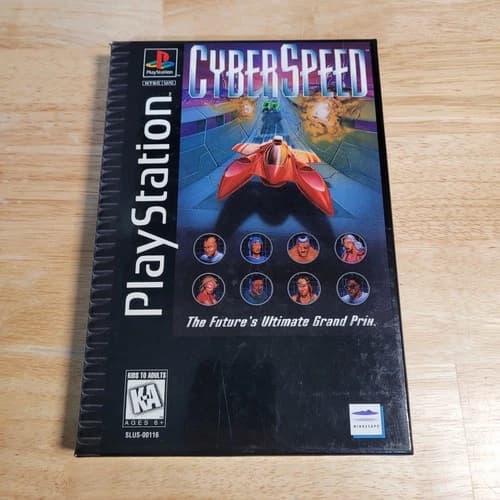 Cyberspeed Long Box PS1 Sony PlayStation 1, 1995 CIB w Manual – Tested
