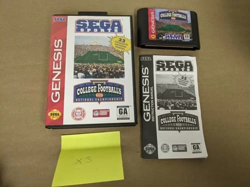 College Football's National Championship Sega Genesis Complete in Box