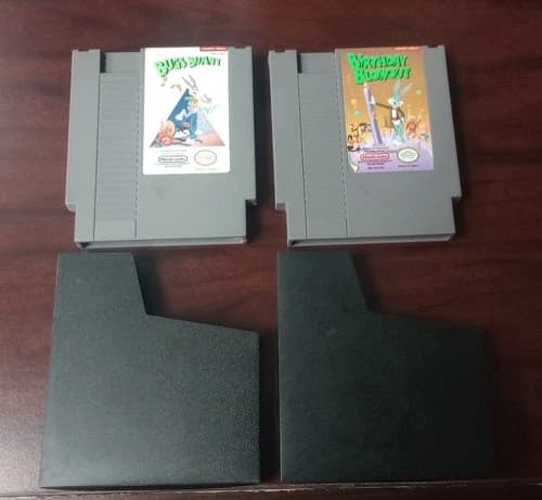 NES Bugs Bunny Crazy Castle and Birthday Blowout. Authentic and Tested