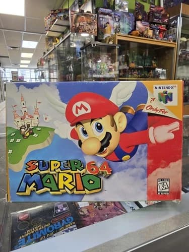 Super Mario 64 (Nintendo 64, 1996) Box Manual Complete CIB N64 Tested Works N64