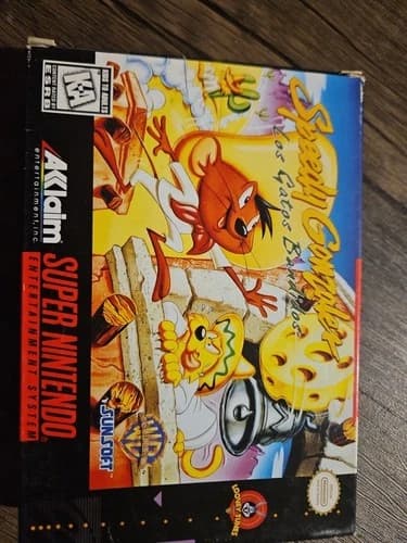 Speedy Gonzalez: Los Gatos Bandidos Nintendo SNES Cartridge