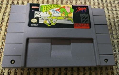 Boogerman: A Pick and Flick Adventure SNES Cleaned Tested Authentic Cart Only