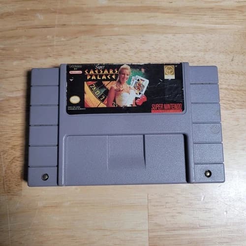 Super Caesars Palace SNES Super Nintendo Entertainment System, 1993 - Tested
