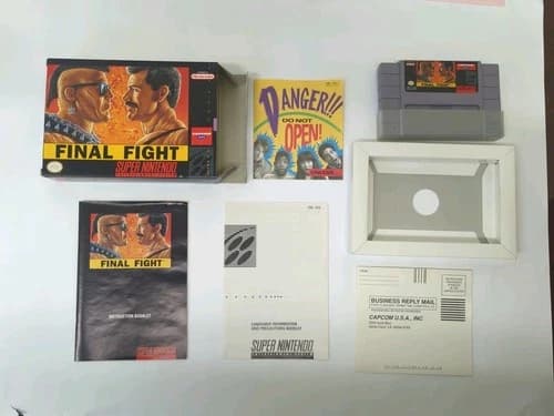 FINAL FIGHT (Super Nintendo, 1991) Complete! CIB
