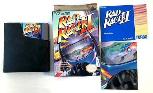 Rad Racer II 2 Nintendo NES CIB Complete Manual Box Cartridge SQUARE Authentic