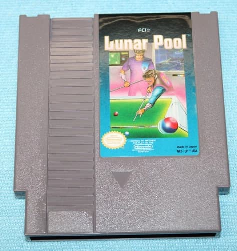 Lunar Pool - Nintendo NES Video Game - Tested & Working Authentic