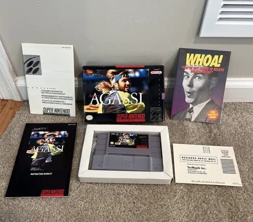 Andre Agassi Tennis CIB (Super Nintendo Entertainment System, 1994)