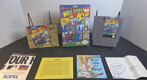 Wall Street Kid (Nintendo NES) CIB w/Manual, Inserts (NICE!)