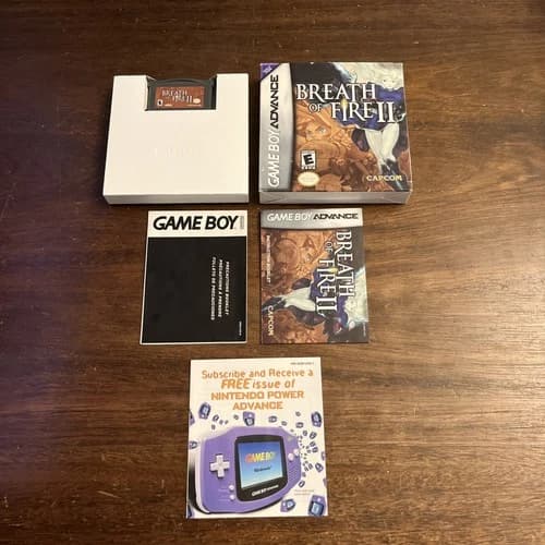 Breath Of Fire II 2 (Gameboy Advance GBA) Complete - Tested - Authentic