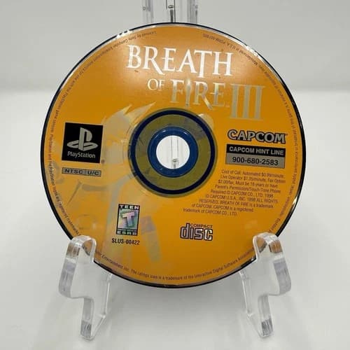 Breath of Fire III PS1 Sony PlayStation Disc Only Tested