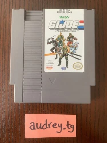 G.I. Joe (Taxan) - Nintendo NES authentic cartridge - TESTED AND WORKING