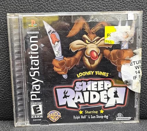 Looney Tunes: Sheep Raider (PlayStation 1 PS1, 2001) Complete CIB Black Label