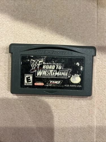 WWE Road to WrestleMania Game Boy Advance GBA - TESTED WWF Wrestling Game