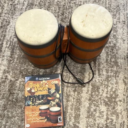 Nintendo Donkey Konga 2 GameCube, 2005, with Drums