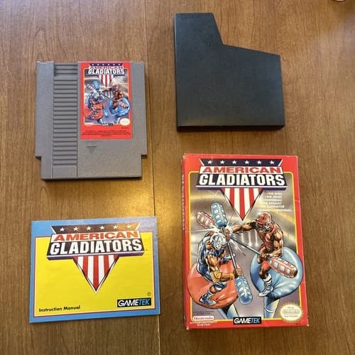 American Gladiators (NES, 1993) CIB Manual Tested