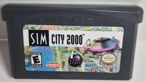 SimCity 2000 (Nintendo Game Boy Advance, 2003) AUTHENTIC CARTRIDGE ONLY Tested
