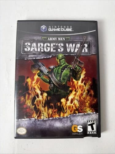 Army Men Sarge's War (Nintendo GameCube, 2004) CIB Complete w/Manual CIB Tested!
