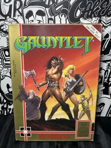 Nintendo NES Gauntlet (Black Cart) Complete In Box
