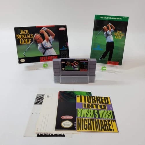 Jack Nicklaus Golf (Super Nintendo SNES, 1992) Complete