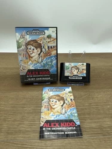 Alex Kidd in the Enchanted Castle (Sega Genesis, 1990) CIB Excellent