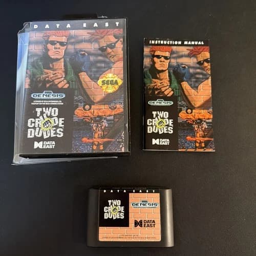 Two Crude Dudes (Sega Genesis, 1991) Cib Complete