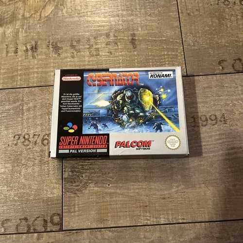Cybernator - SNES Super Nintendo Game Game - CIB Boxed