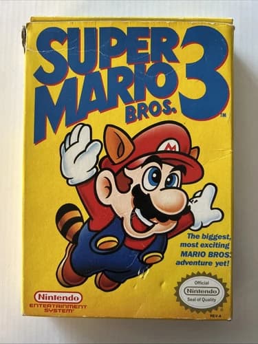 Super Mario Bros. 3 (Nintendo NES, 1990) Complete Cib