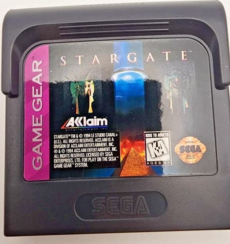 Sega Game Gear Stargate Game Cleaned Tested