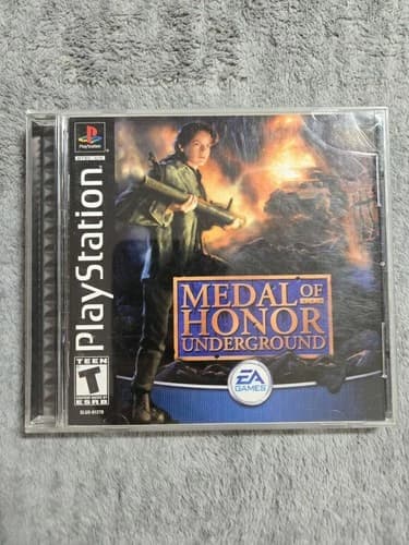 Medal of Honor: Underground PS1 Sony PlayStation 1 CIB Complete In Box Tested