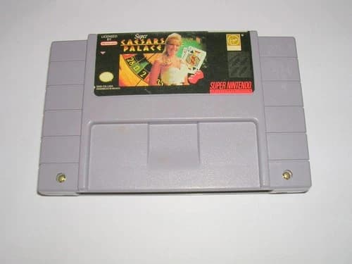 SUPER CAESARS PALACE (Super Nintendo SNES) Original Game