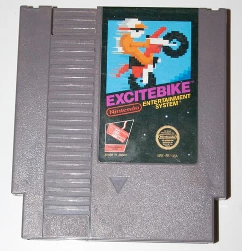 Excitebike (1985) Nintendo Entertainment System NES Video Game (TESTED/WORKS)