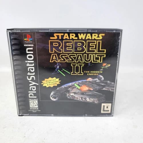 Star Wars: Rebel Assault II The Hidden Empire PS1 (Sony PlayStation 1) CIB W/Reg