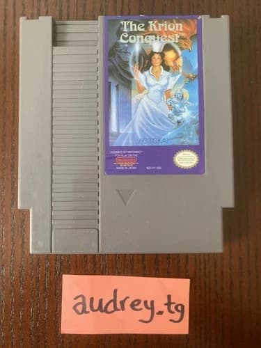 The Krion Conquest - Nintendo NES authentic cartridge - TESTED AND WORKING